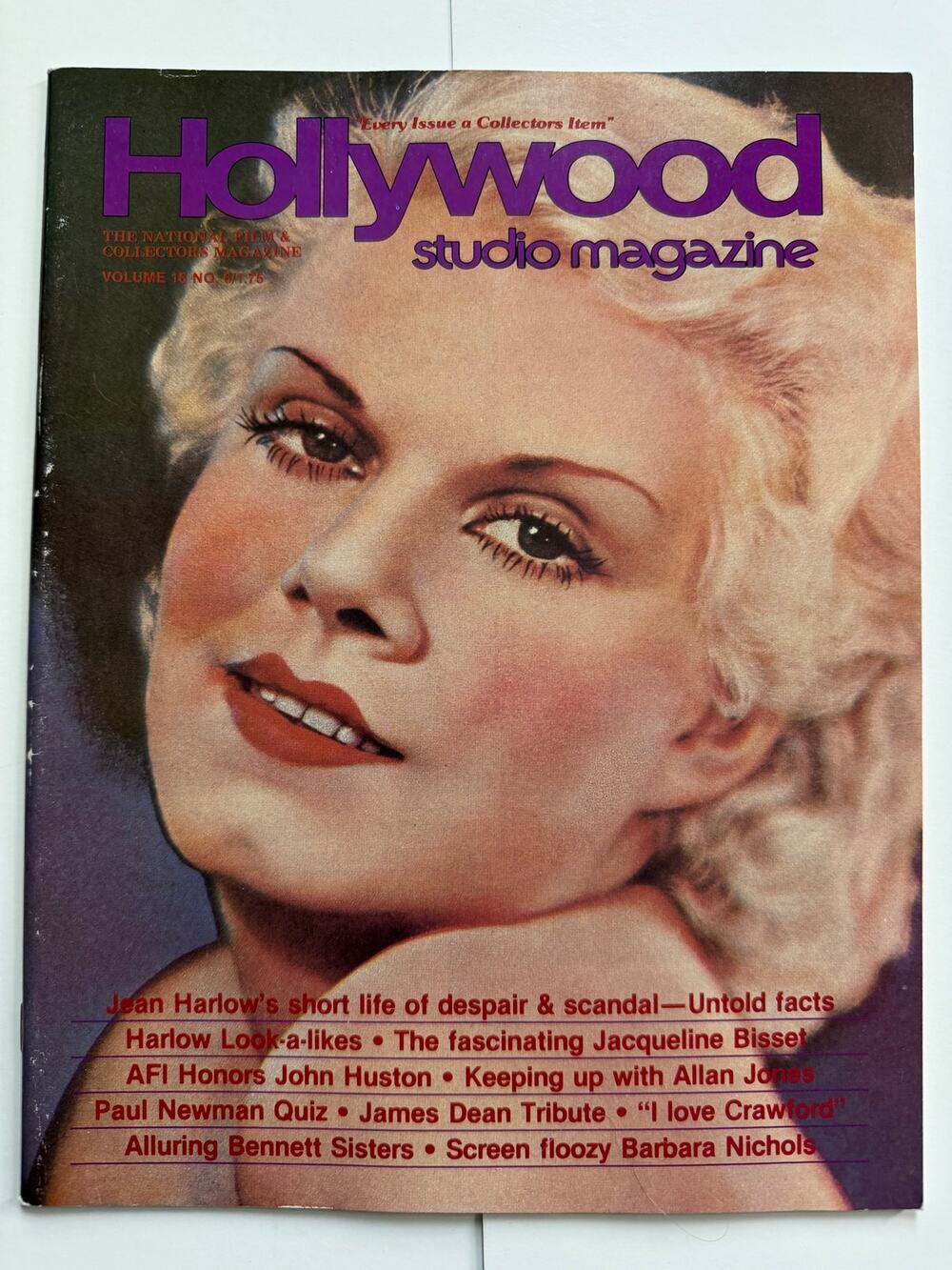 RARE 1975 Hollywood Studio Jean Harlow Magazine Universal Studios Copy, Red Dust